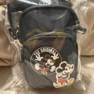 Disney Black Crossbody Bag with Mickey Mouse Design
